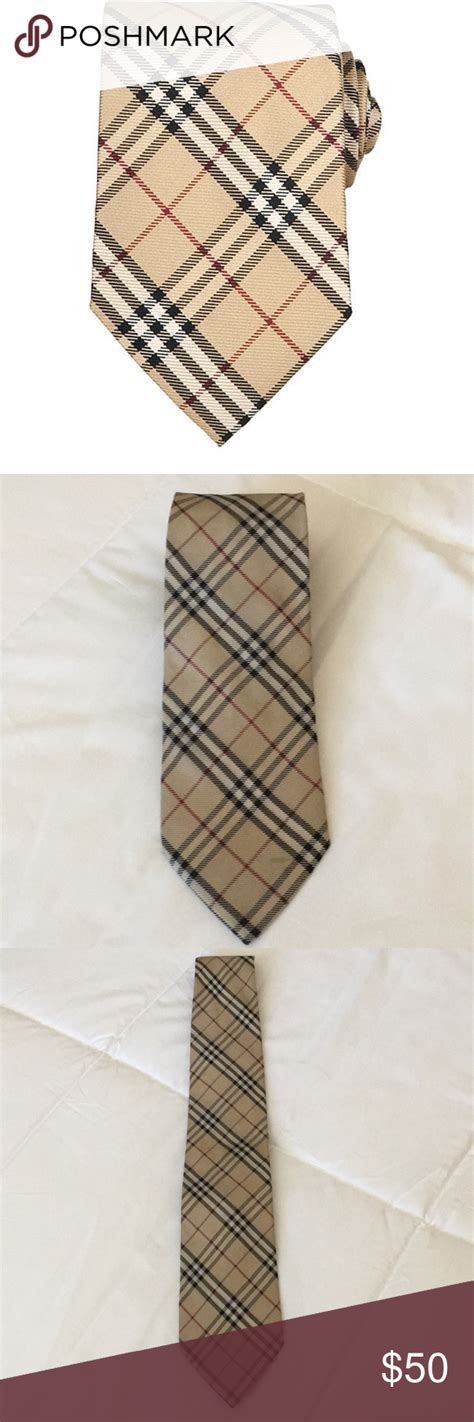 authentic burberry tie